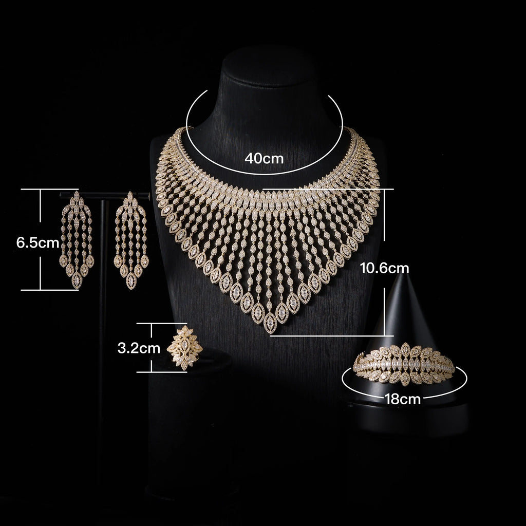 IN JEWELIFE Luxury 2025 African Bridal Jewelry Set for Women