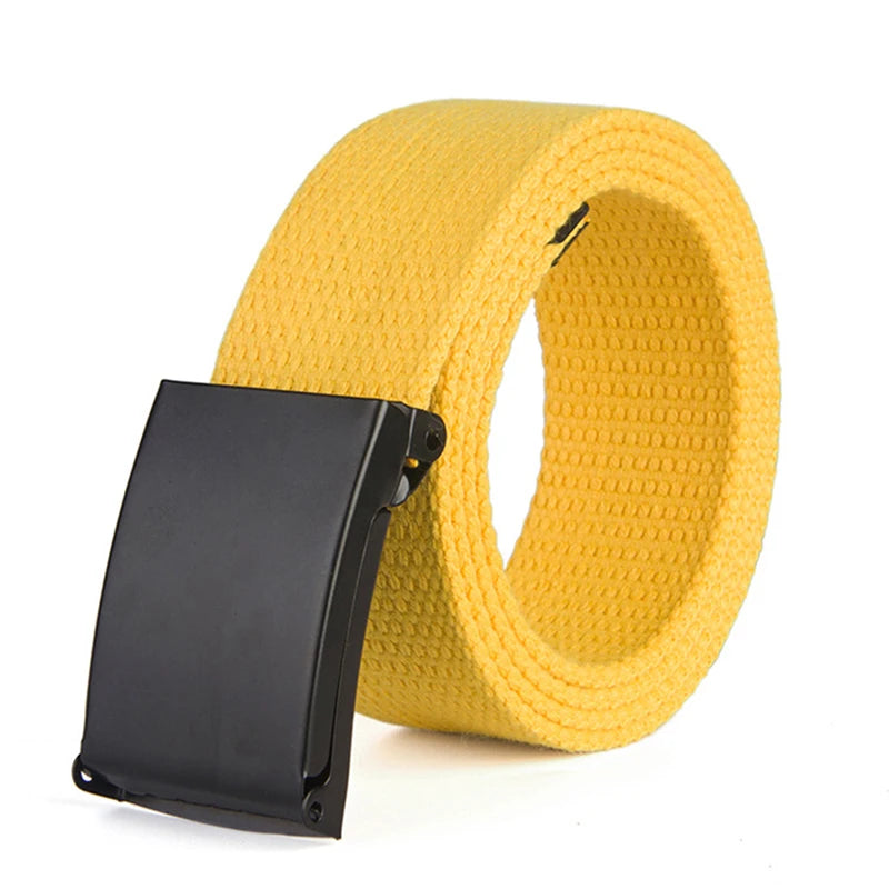 Men Female Jeans Belt Nylon Adjustable Belt Outdoor Travel Tactical Waist Belt Unisex