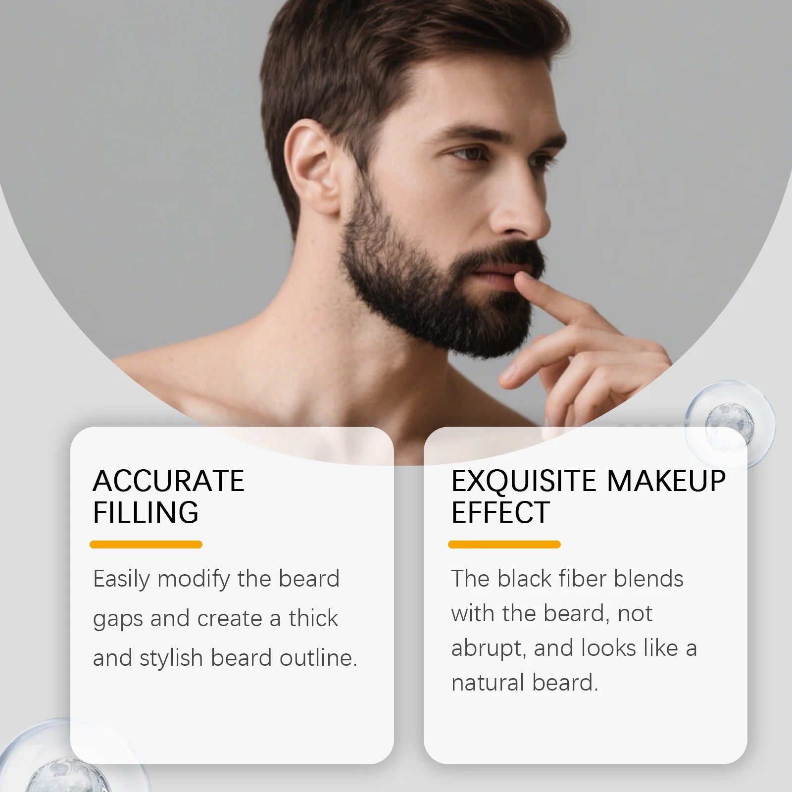"Instant Beard Filler Pen With Brush Comb Disposable Waterproof