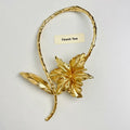Exaggerated Oversized Lily of the Valley Metal Collar Necklace – 2026 New Upscale Statement Jewelry for Women