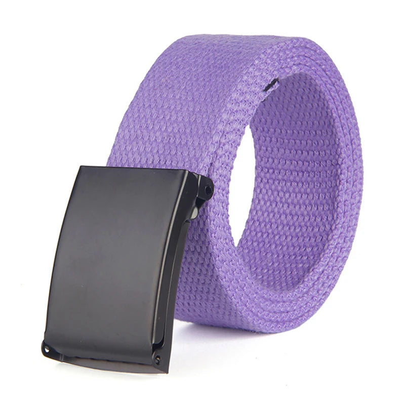 Men Female Jeans Belt Nylon Adjustable Belt Outdoor Travel Tactical Waist Belt Unisex
