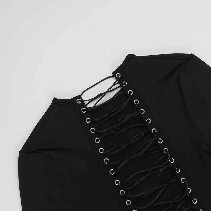 Weird Puss Shirred Body-con Mini Dress