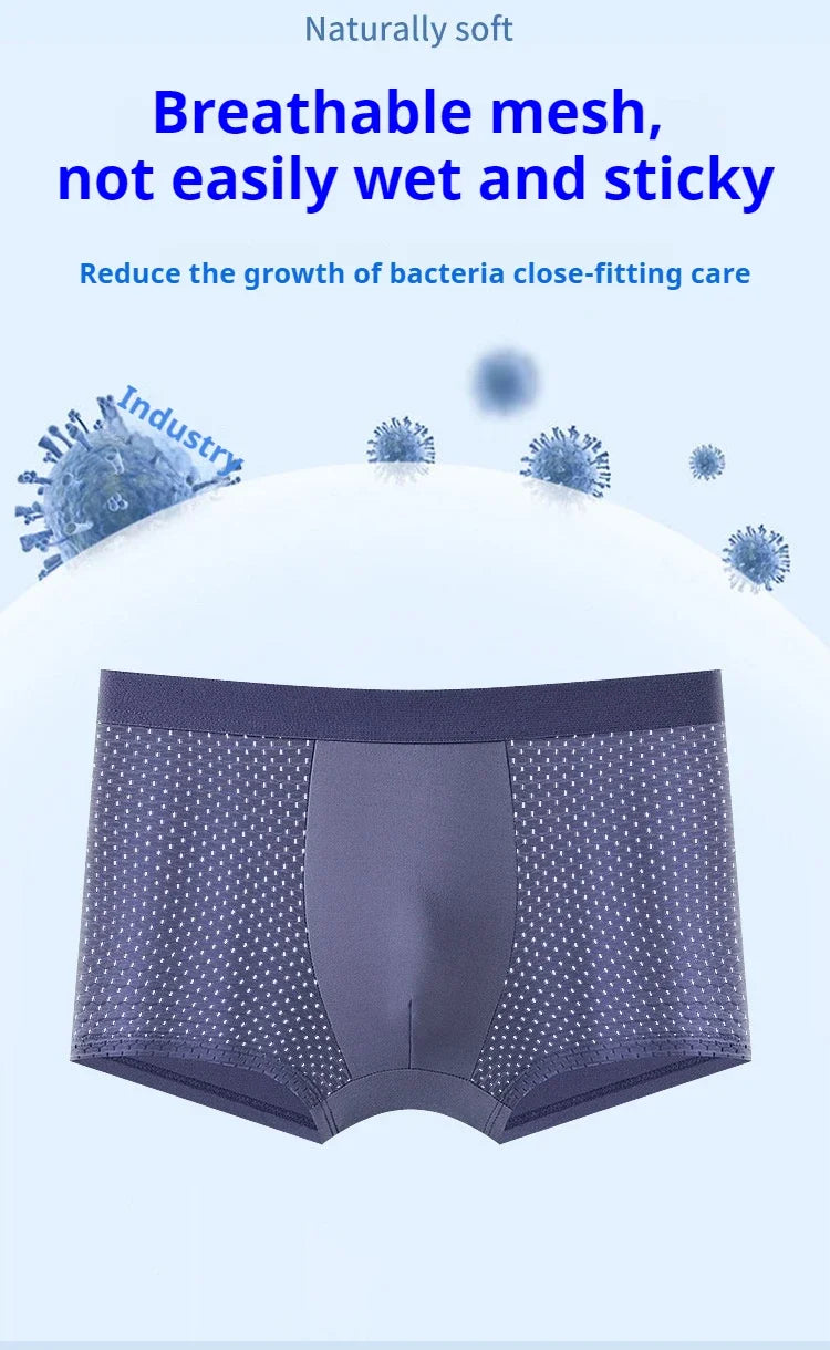 4-Pack Men's Breathable Boxer Briefs