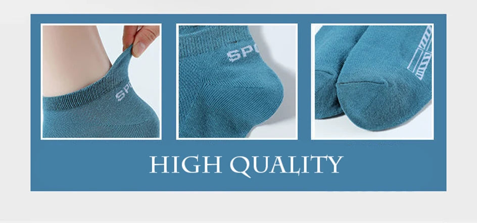 5 Pairs Breathable Cotton Ankle Socks