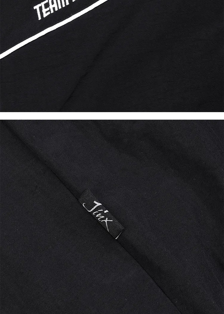 Unisex  Embroidered Windbreaker Jacket