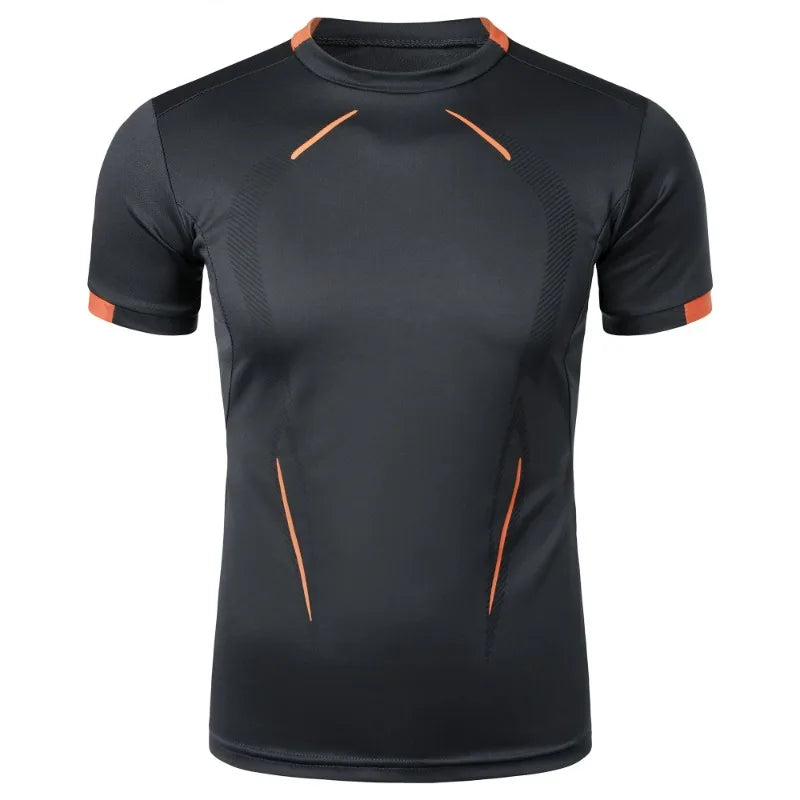 "Summer Gym Breathable T Shirt Men Quick Drying Jogging Tops