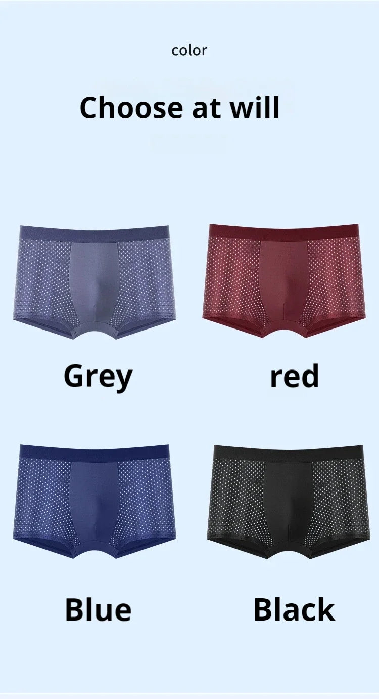 4-Pack Men's Breathable Boxer Briefs