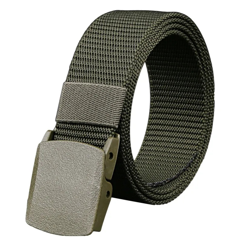 Men Female Jeans Belt Nylon Adjustable Belt Outdoor Travel Tactical Waist Belt Unisex