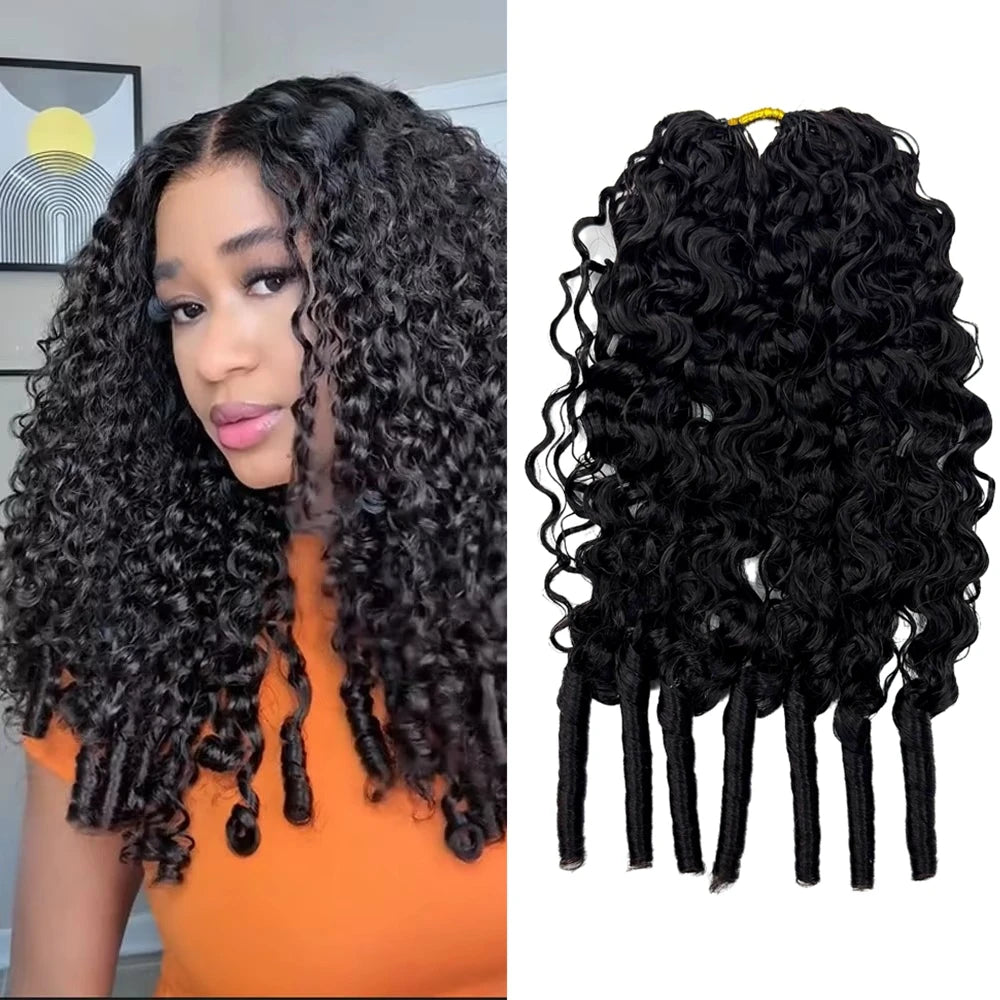 Burmese Curly Pre-Looped Human Hair Extensions