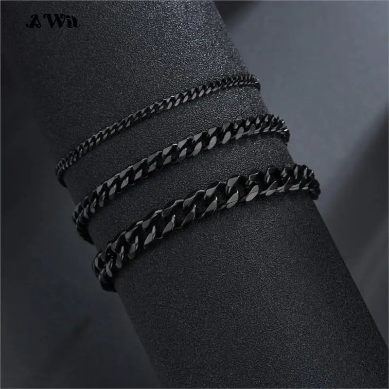 Men's Stainless Steel Miami Curb Bracelet