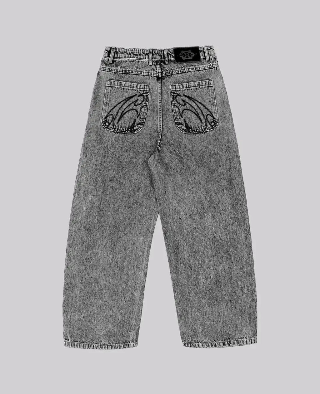 90s Retro Embroidered Straight Leg Jeans