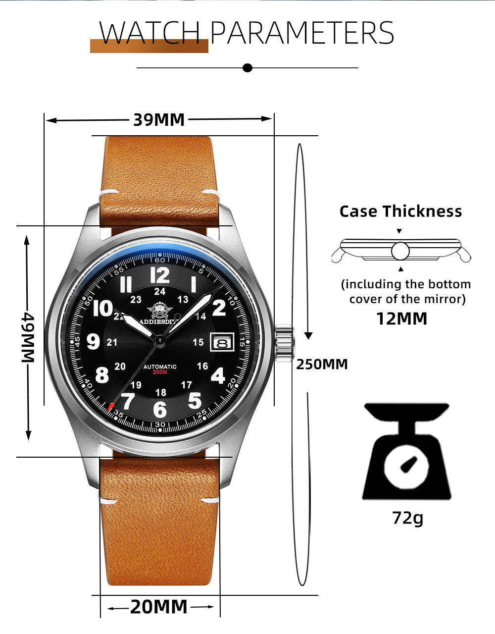 ADDIESDIVE NH35A Automatic Dive Watch