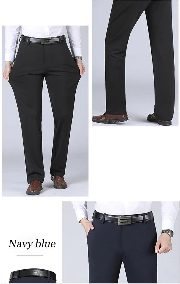 Men's Business Casual Straight Suit Pants