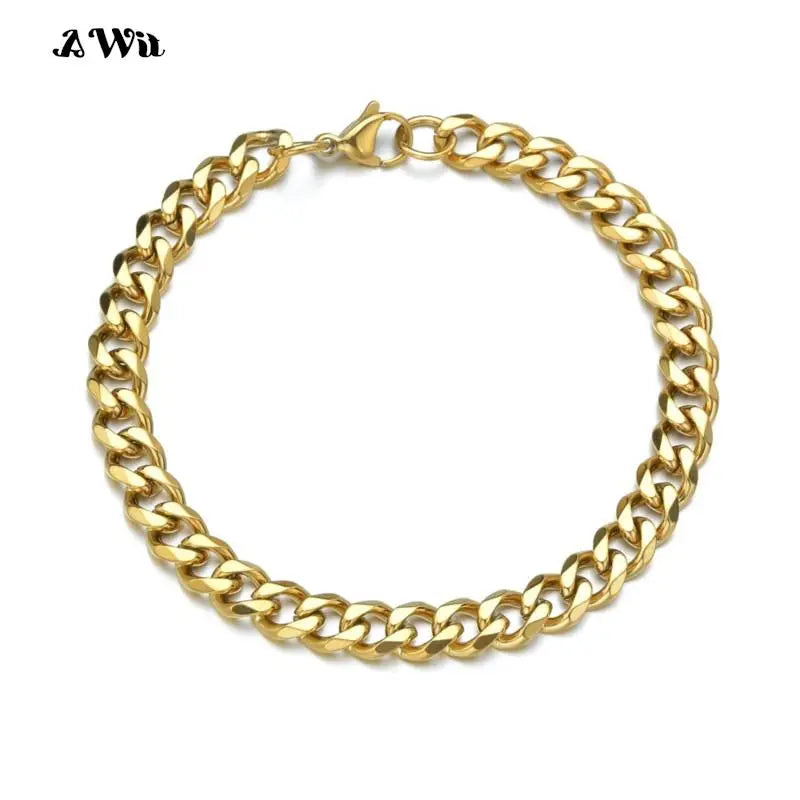 Men's Stainless Steel Miami Curb Bracelet
