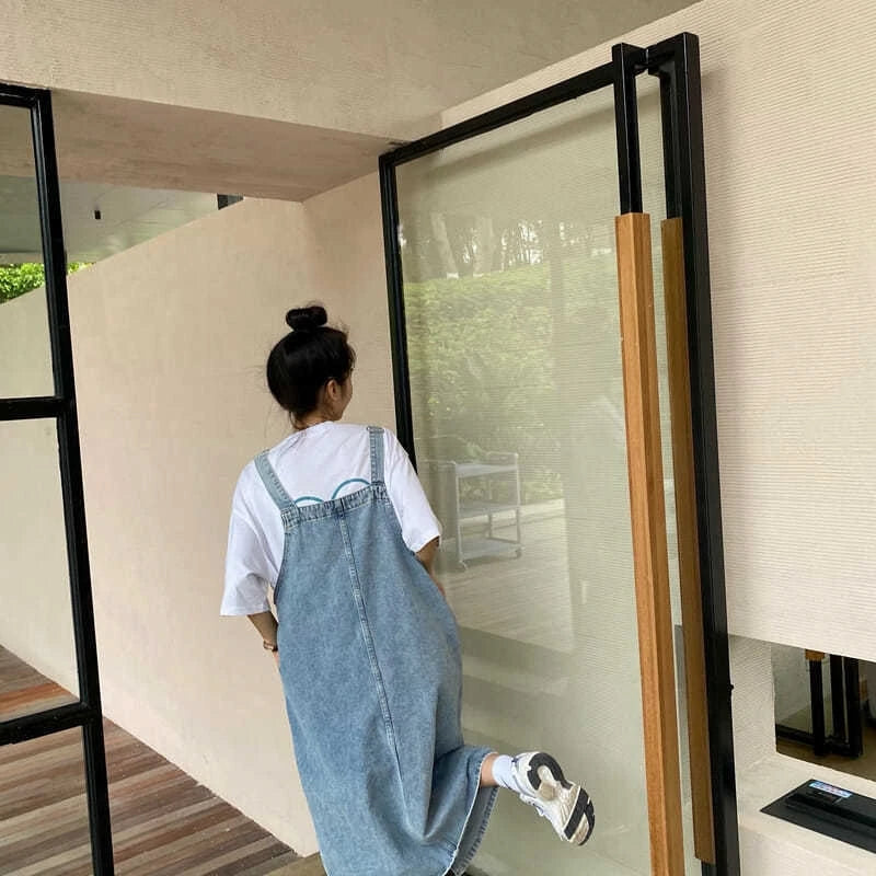 Women's Denim Overall Slip Dress