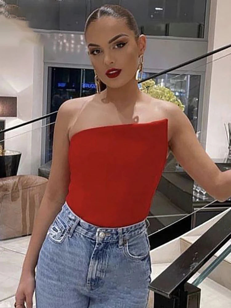 Women's Vintage Chic Slim Cropped Tank Top