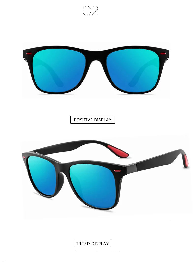 Fashion Classic Polarized Men And Women Square Sunglasses Anti Glare