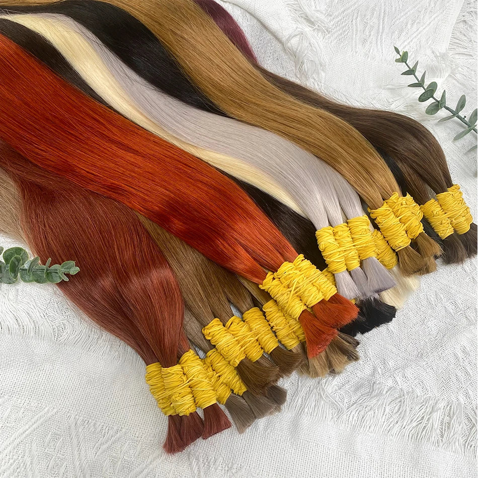 Straight Brazilian Remy Human Hair Bundles (No Weft)