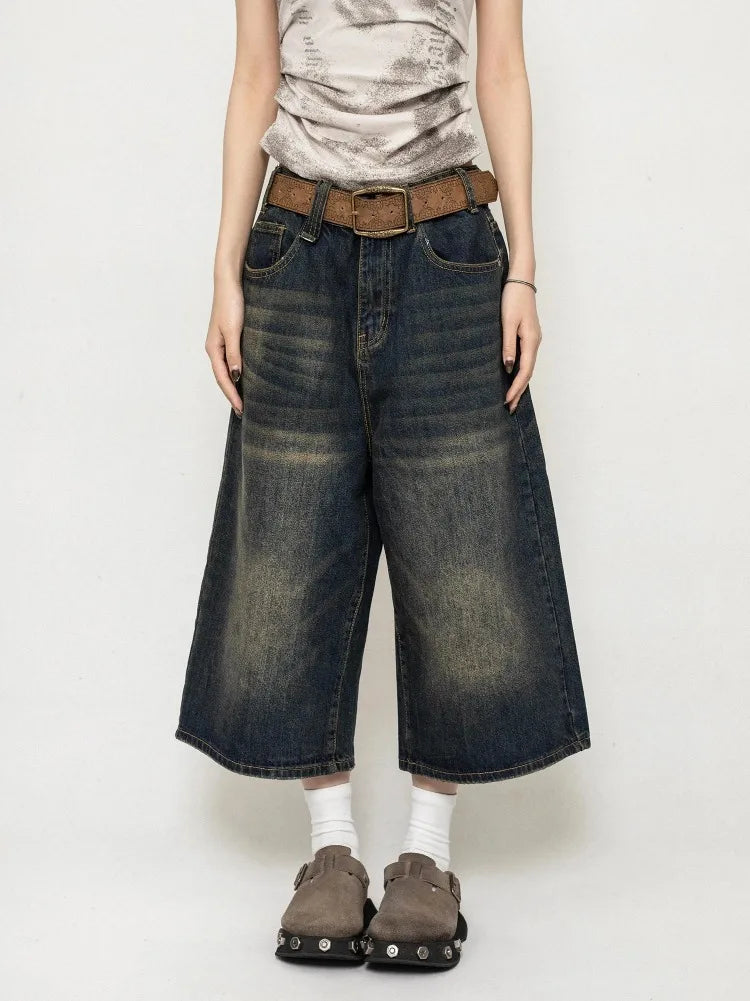 Women's  Washed Denim Shorts
