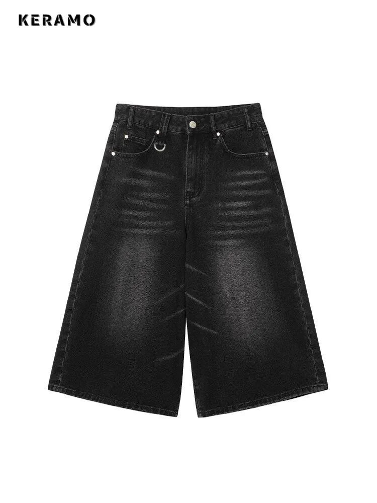 Women's  Washed Denim Shorts