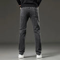 Men's Slim Straight Elastic Jeans