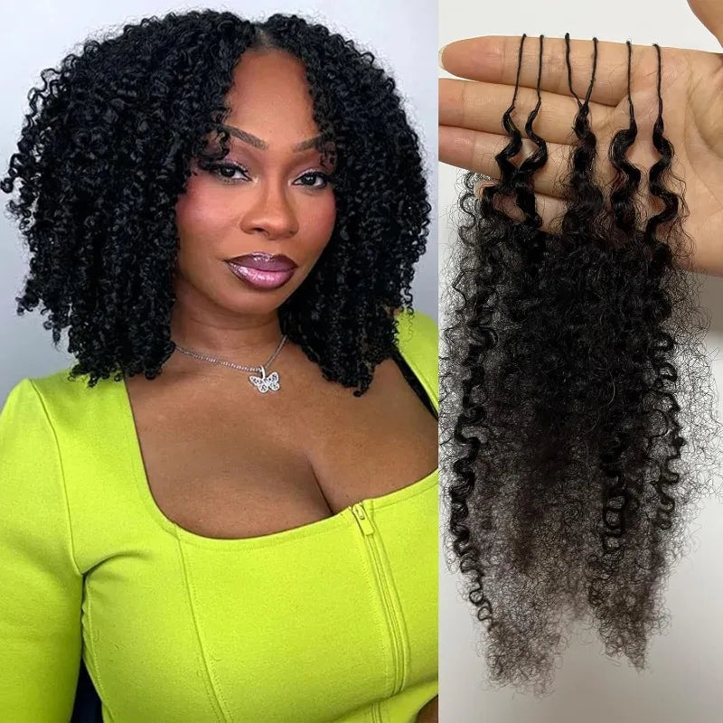 Afro Kinky Curly 4C Bulk Human Hair Extensions