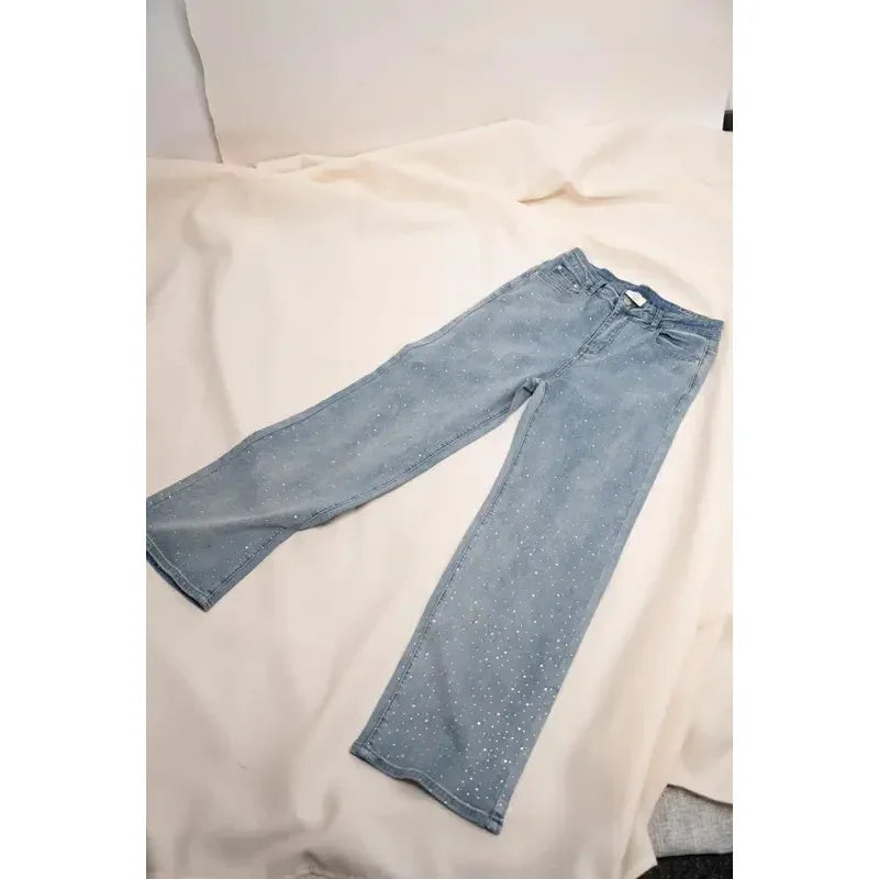 Women's High Waist Y2K Straight Mom Jeans