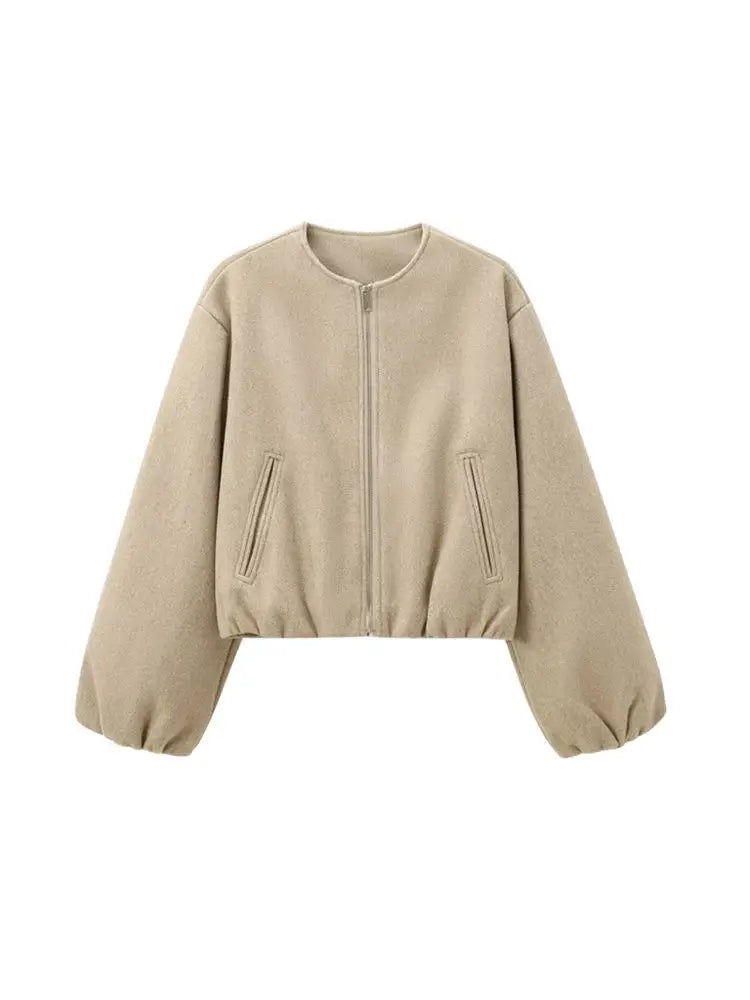 Women's Oversized Soft Bomber Jacket