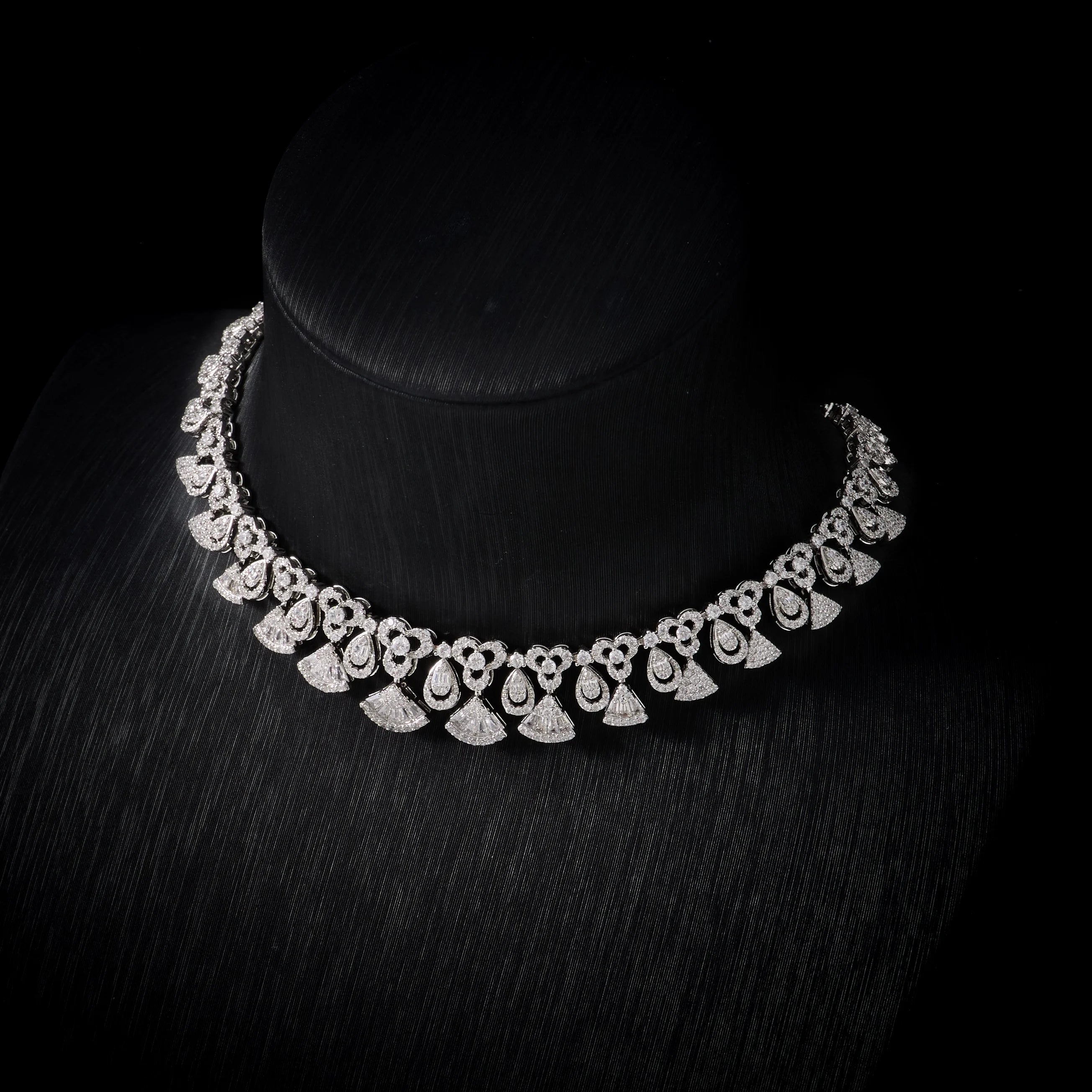 INJEWELIFE Cubic Zircon Choker Jewelry Set for Women