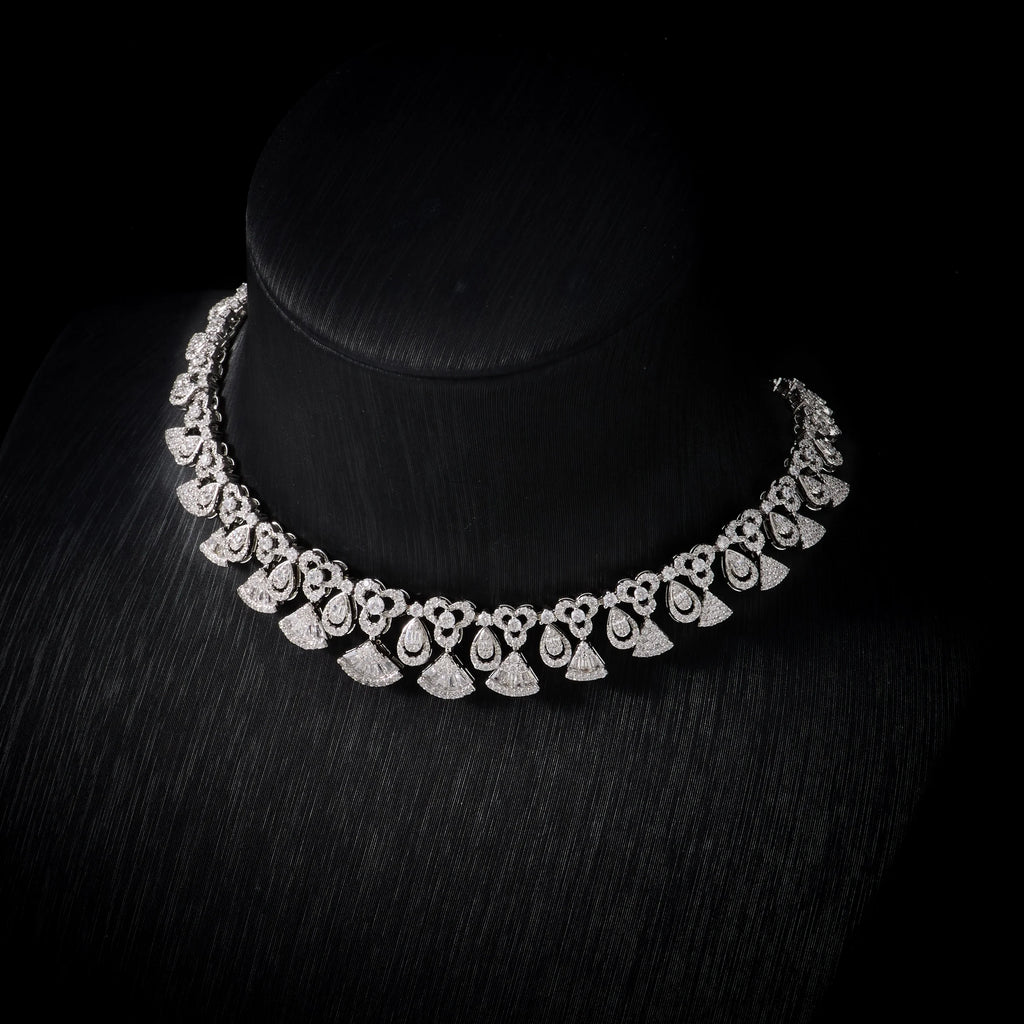 NJEWELIFE Cubic Zircon Choker Jewelry Set for Women