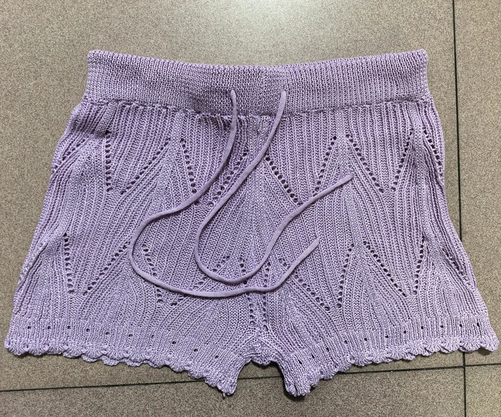 Women's Lace Knit Beach Shorts