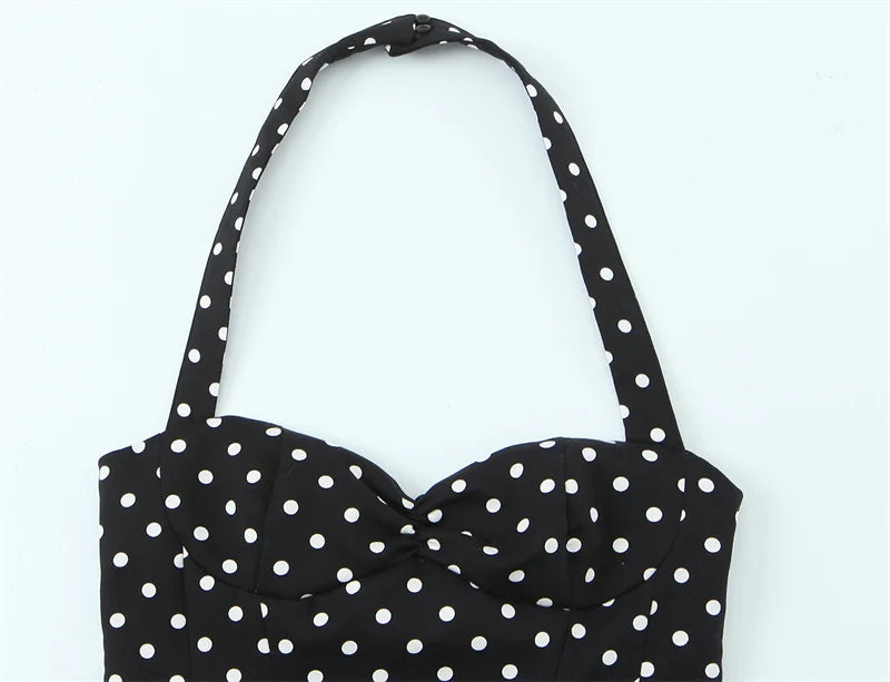 Women's 2026 Polka Dot Halter Summer Top
