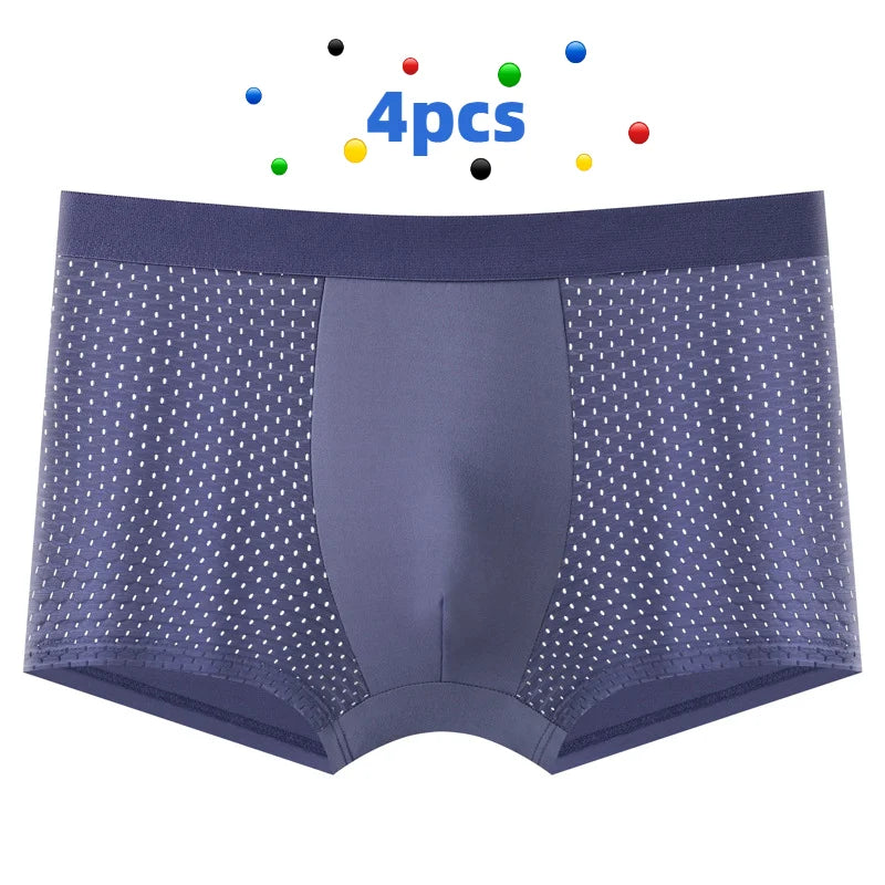 4-Pack Men's Breathable Boxer Briefs