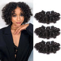 Brazilian Bouncy Curly Human Hair Bundles 6 Inch
