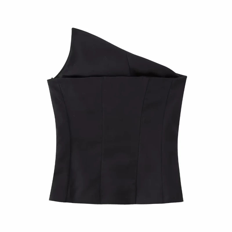Women's Vintage Chic Slim Cropped Tank Top
