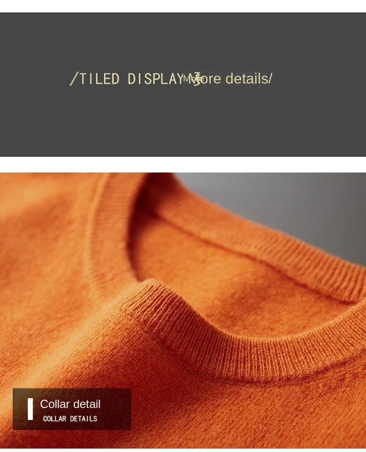 Men's Over sized Cashmere Knit Pullover