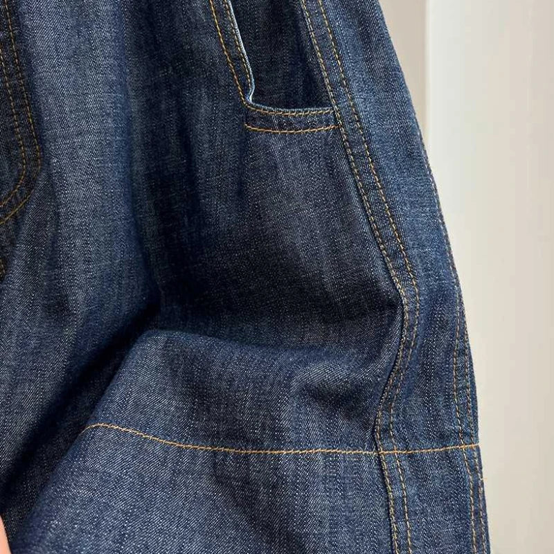 Women's Drawstring Denim Summer Shorts