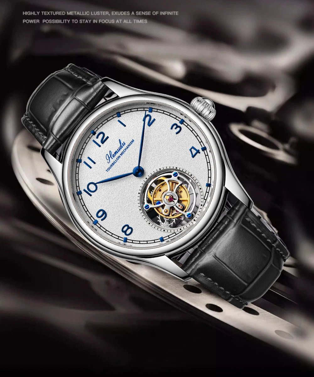HEMUDU Flying Tourbillon Skeleton Watch