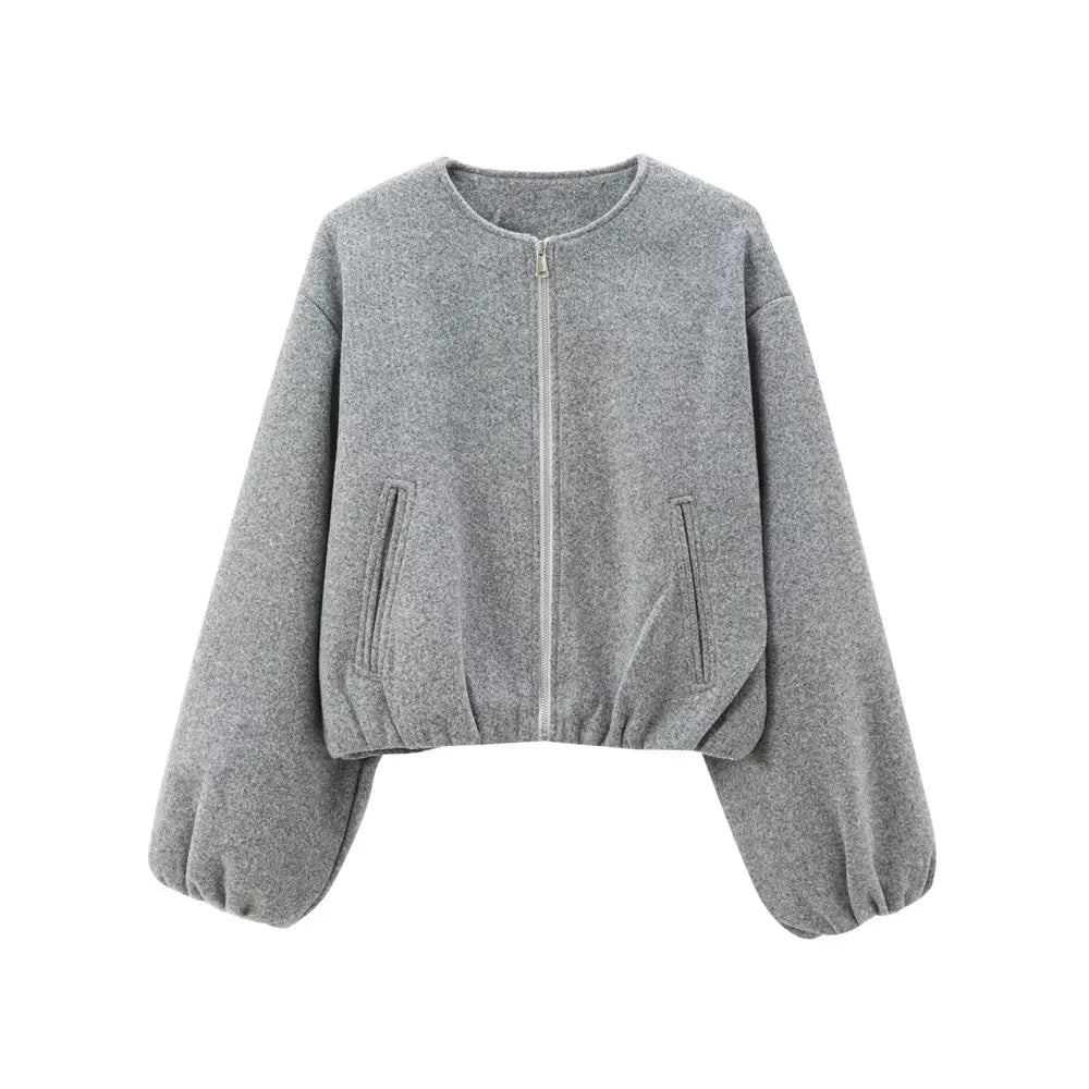 Women's Oversized Soft Bomber Jacket