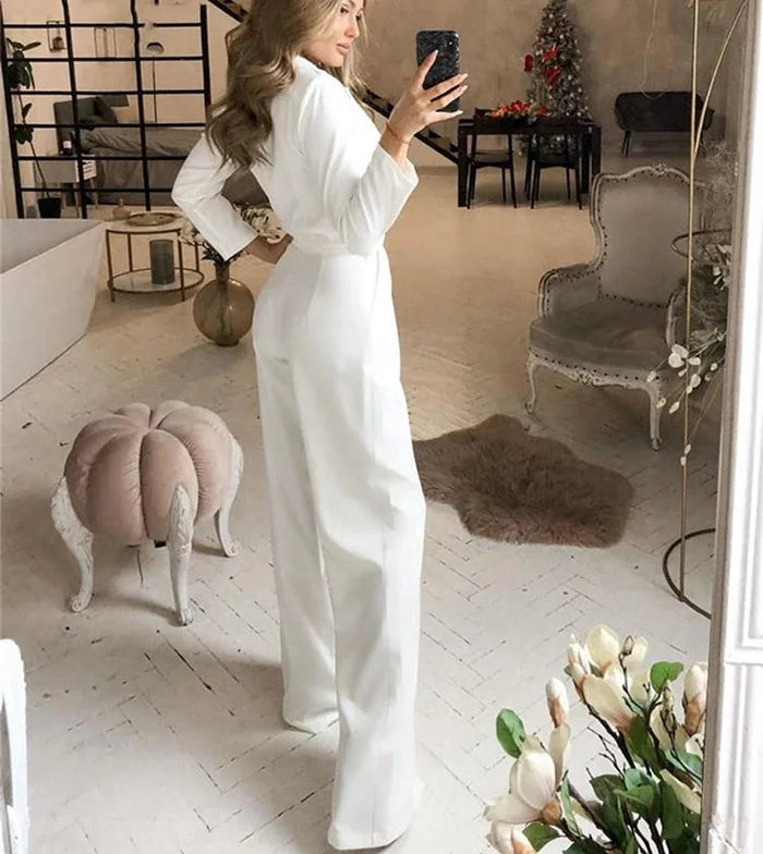 Women's High Waist Office Jumpsuit