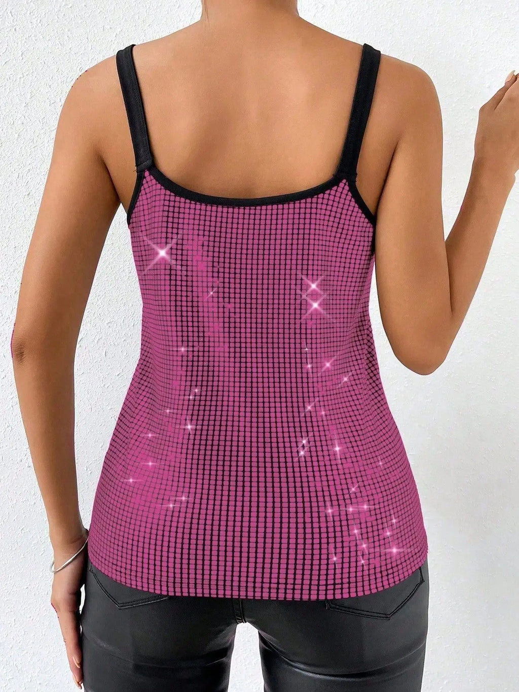 Women's Sexy Sequined Halter Backless Top