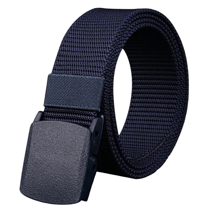 Men Female Jeans Belt Nylon Adjustable Belt Outdoor Travel Tactical Waist Belt Unisex