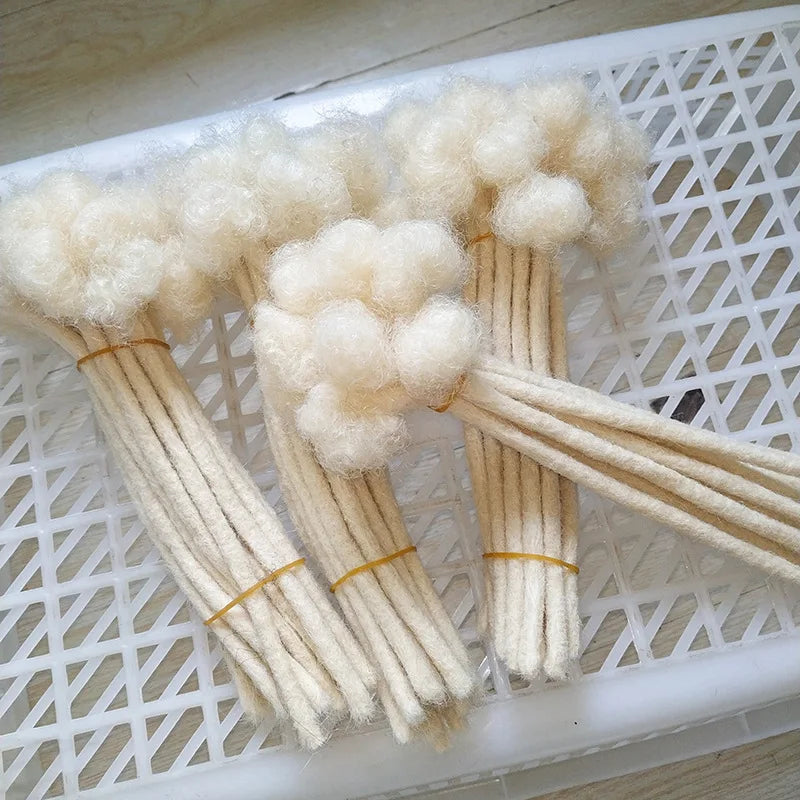613 Blonde Human Hair Dreadlock Extensions