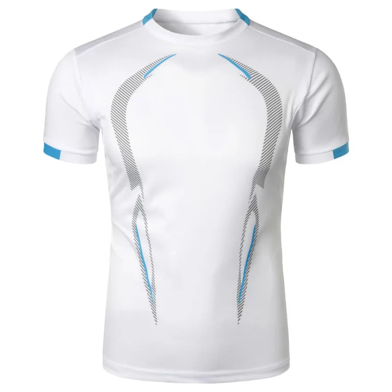 "Summer Gym Breathable T Shirt Men Quick Drying Jogging Tops