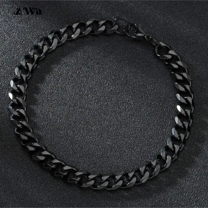 Men's Stainless Steel Miami Curb Bracelet
