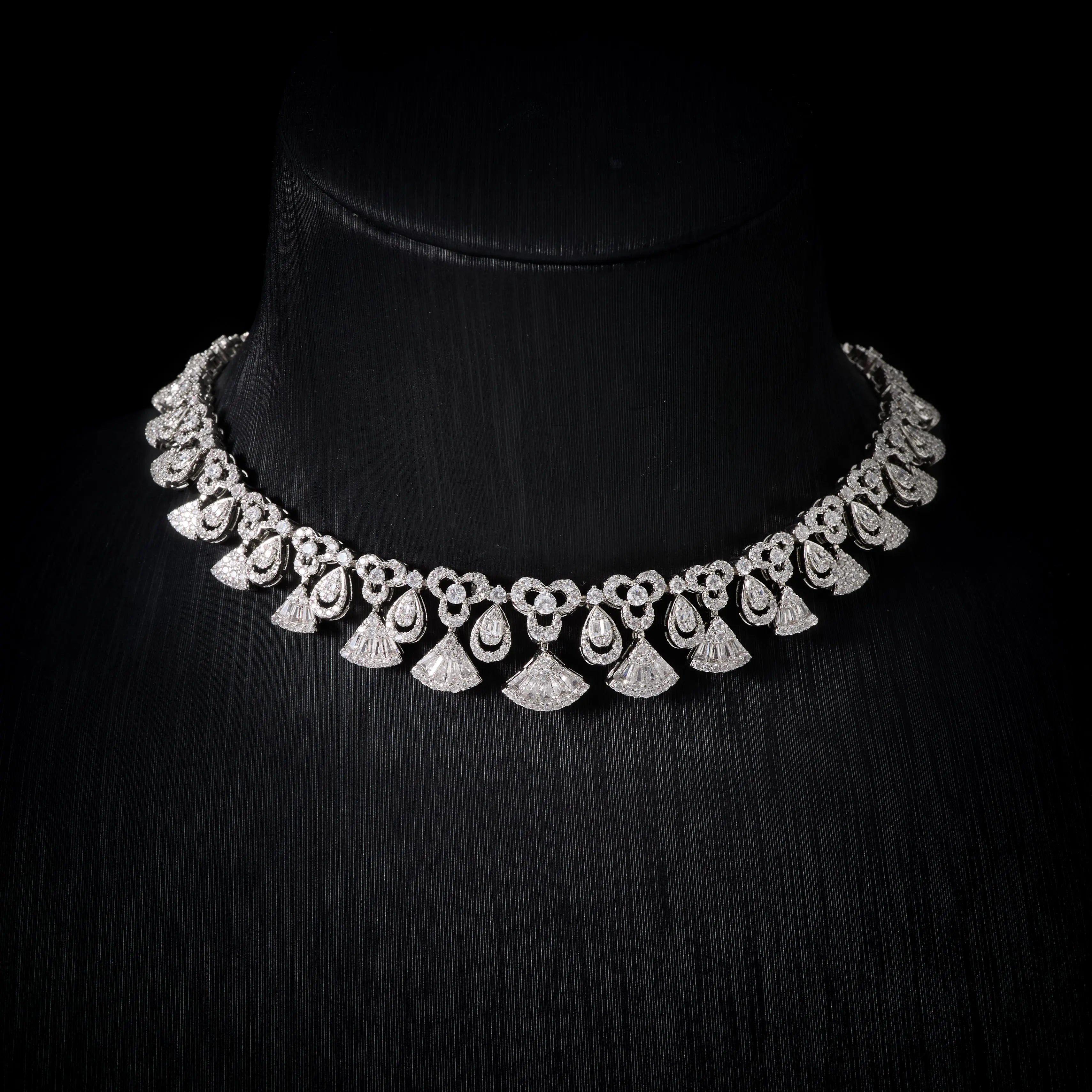 INJEWELIFE Cubic Zircon Choker Jewelry Set for Women