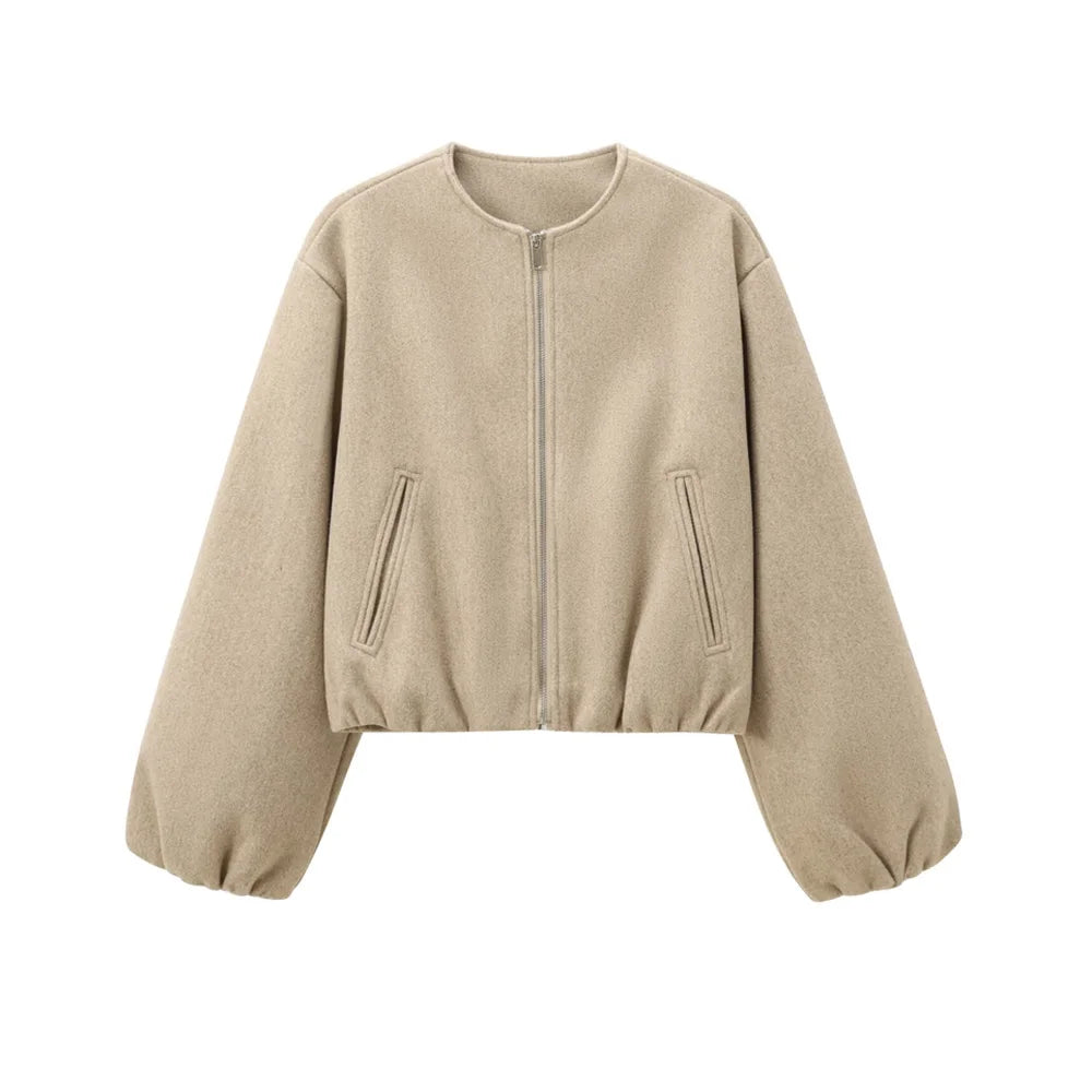 Women's Oversized Soft Bomber Jacket