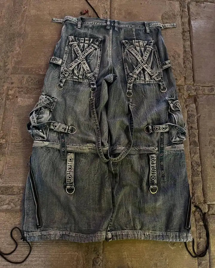 Baggy Cargo Jeans Wide Leg Street wear