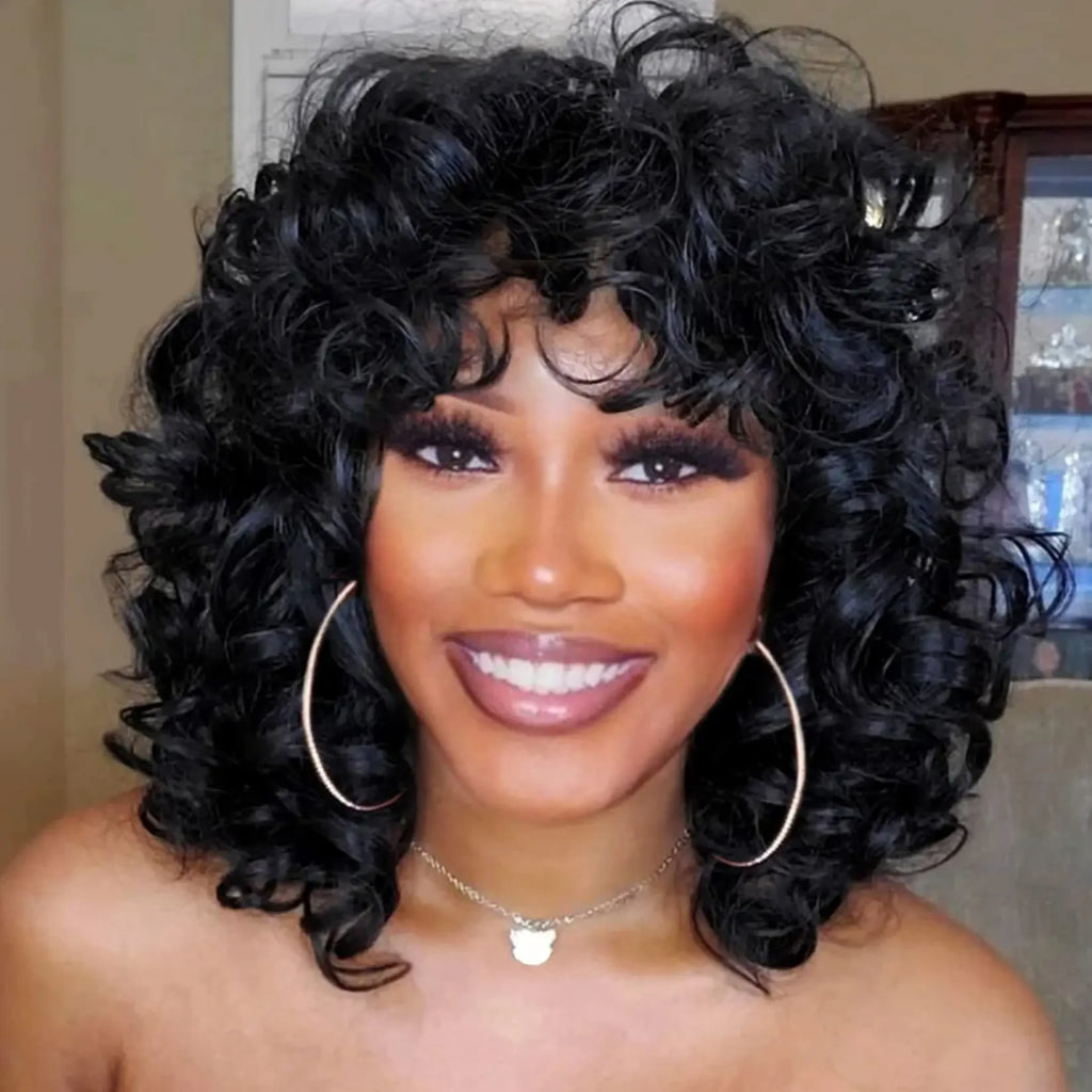 Brazilian Bouncy Curly Human Hair Bundles 6 Inch