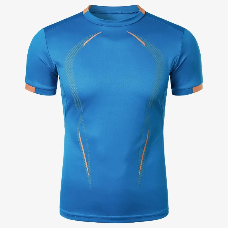 "Summer Gym Breathable T Shirt Men Quick Drying Jogging Tops